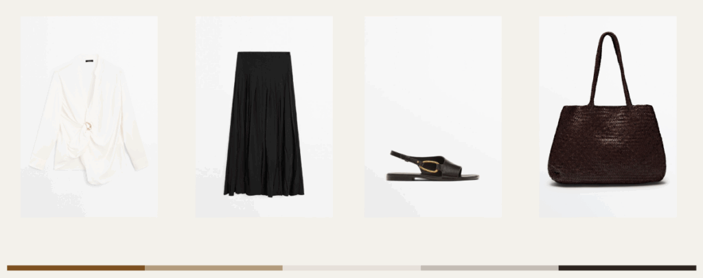 biało-czarne stylizacje